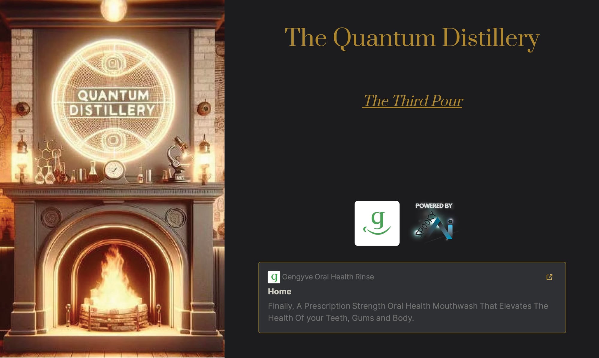 The Quantum Distillery Third Pour