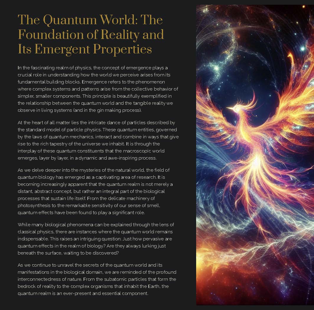 The Quantum Distillery</div>
<div>First Pour