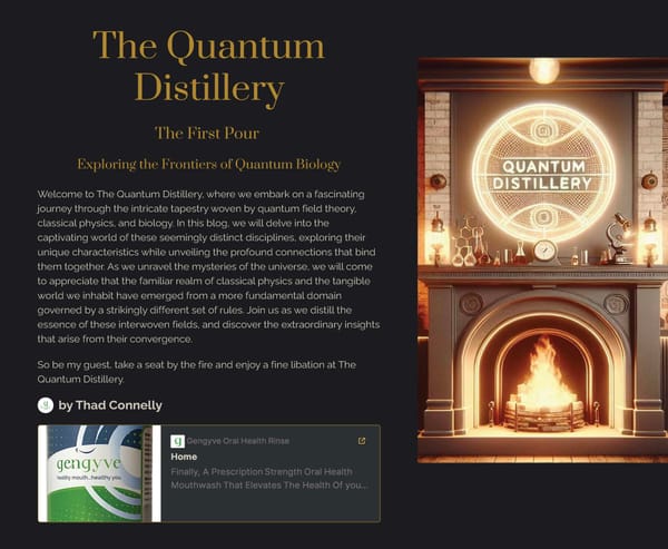 The Quantum Distillery First Pour